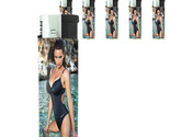 Italian Pin Up Girl D7 Lighters Set of 5 Electronic Refillable Butane  - $15.79