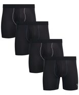 Reebok Men's Underwear - Performance Boxer Briefs with Fly Pouch (4 Pack), Size  - $24.01 - $29.58