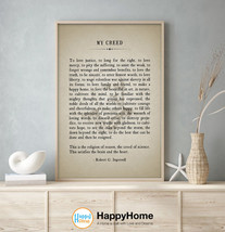 Robert G. Ingersoll Wall Art My Creed Quote Motivational Poster Wall Art Decor - $23.92+