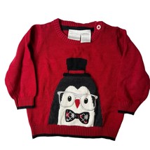 Koala Kids Red Penguin Sweater Size 6-9 Month - £7.79 GBP