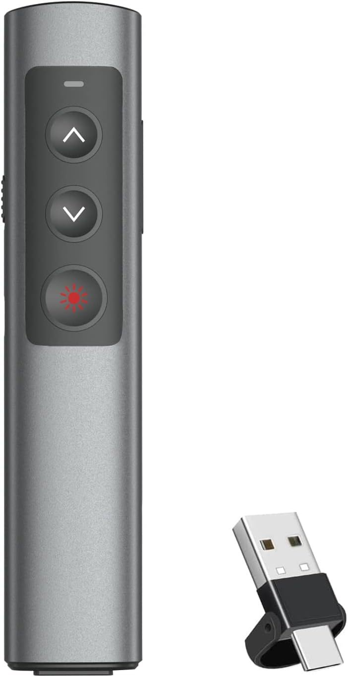 Rechargeable Presentation Clicker For Laptop Powerpoint, Usb-A Usb-C - $44.95