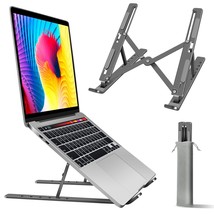 Laptop Stand, Adjustable Ergonomic Portable Aluminum Laptop Holder, Fold... - £13.36 GBP