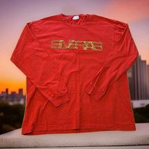 Levis Silver Tab Vtg 2001 Y2K Long Sleeve T-shirt Mens Sz Large Red Crew... - $32.67