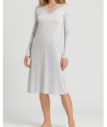 Hanro 76233 Nightgown Mae in Light Grey ( S ) - $2,256.57 MXN
