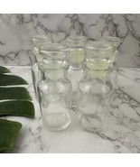 Vintage Made in Japan Glass Bottle Spice Jar Apothecary Clear Lot of 5 S... - $737.95 MXN
