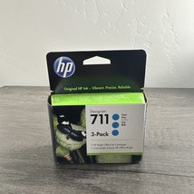 HP 711 CYAN 3-pack 29-ml DesignJet Ink Cartridges CZ134A - EXP 03/2025 NEW - $670.15 MXN