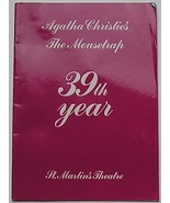 AGATHA CHRISTIE MOUSETRAP 1991 ST. MARTINS THEATRE PLAYBILL Cambridge Ci... - €8,19 EUR