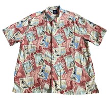 Tommy Bahama Disney Parks Men 3XL Camp Shirt Floral Hawaiian Mickey Goof... - $98.95
