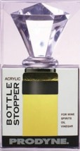 Prodyne Bottle Stopper Solid Crystal Clear Acrylic w/Airtight Silicone Seal NIB - £5.10 GBP
