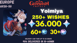 Genshin Impact | Yoimiya 36000 GEMS, 250+ WISHES | EUROPE-show original ... - £27.03 GBP