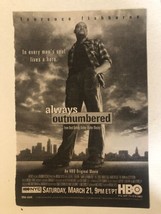 HBO Movie Always Outnumbered Tv Guide Print Ad Laurence Fishburne Tpa14 - £4.67 GBP