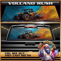 Volcano Rush Drive - Truck Back Window Graphics - Customizable - £45.39 GBP+