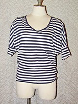 Express Womens Striped Shirt Batwing Sleeve Loose Size XS Casual Lightwe... - $16.83