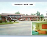 Birmingham Motore Tribunale Motel Birmingham Alabama Al Unp Cromo Cartol... - $5.08