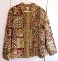 Alfred Dunner  Womens Open Front Jacket Size 14 M Fall Colors Floral Geo... - $9.90