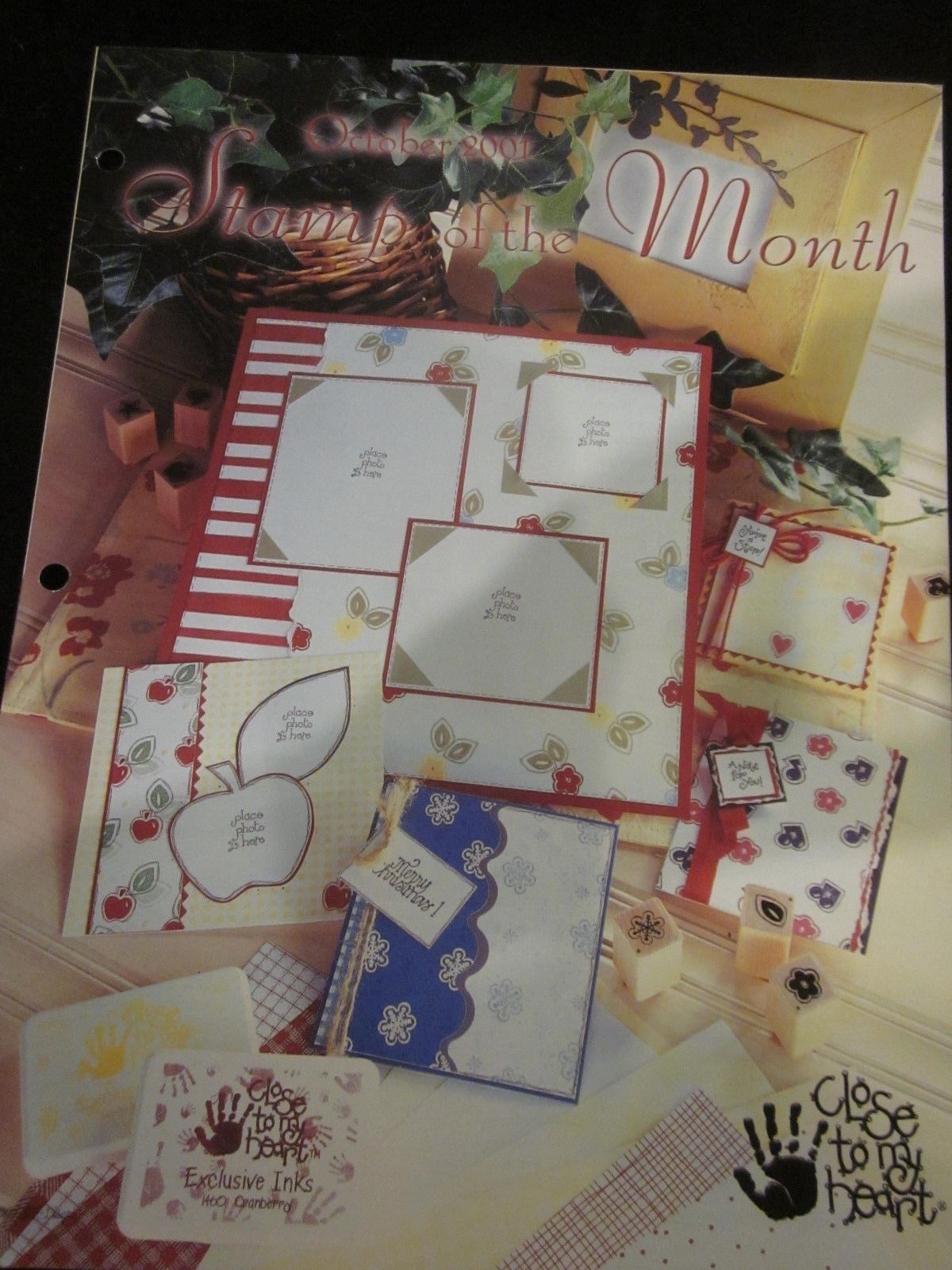 DOTS CTMH Close To My Heart W243 October 2001 Stamp of The Month Brochure New - $5.99