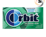 3x Packs Orbit Spearmint Sugarfree Gum | 14 Pieces Per Pack | Fast Shipping - $11.31