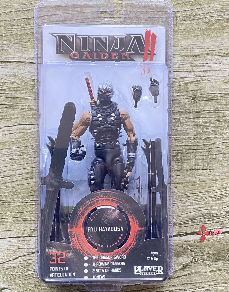 7&quot; NECA Ninja Gaiden Ryu Hayabusa Dragon Lineage Action Figure Toys Art Box - £31.12 GBP