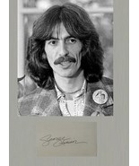 GEORGE HARRISON SIGNED PAGE &amp; PHOTO - The Beatles, Traveling Wilburys  w... - $1,174.86 CAD