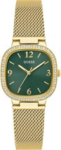 Guess Damenuhr Quarz Gold Edelstahl grünes Zifferblatt 32 mm GW0354L5 - $123.64