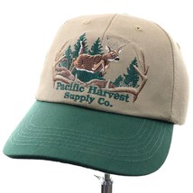 Pacific Harvest Supply Co. Deer Buck Snapback Hat Cap Beige Green Whitet... - $57.10