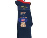 Polo Ralph Lauren USA Flag Sweater Bear Socks Mens Size 6-13 (2 PAIRS) NEW - £20.06 GBP