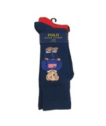 Polo Ralph Lauren USA Flag Sweater Bear Socks Mens Size 6-13 (2 PAIRS) NEW - £19.99 GBP