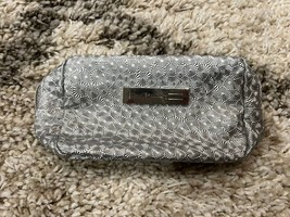 MAC Cosmetics 2024 Small Holiday Makeup Bag Pouch Silver with Zipper NEW - £9.74 GBP