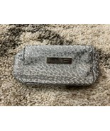 MAC Cosmetics 2024 Small Holiday Makeup Bag Pouch Silver with Zipper NEW - $12.00