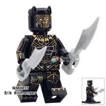 Erik Killmonger with Black Panther suit Marvel Minifigures Single Sale Toy - £2.29 GBP