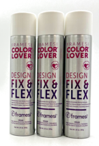 Framesi Color Lover Design Fix &amp; Flex Workable Brushable Strong Spray 10 oz-3 Pk - £47.44 GBP