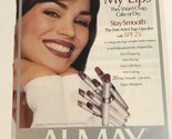 1998 Almay Anti-chap Lip color Karen Duffy vintage Print Ad Advertisemen... - £5.44 GBP