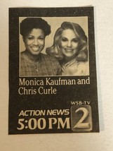 Action News 2 Atlanta Vintage Tv Guide Print Ad Monica Kaufman  Tpa27 - £4.86 GBP