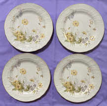 Vintage Mikasa Fine Ivory Spring Meadow salad or bread plates set of 4 J... - $22.00