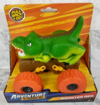 Monster T-Rex Pull Back Go Adventure Force Monstrous Truck Vehicle Creat... - £11.88 GBP