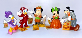 5 Disney Halloween Figurine Mickey Minnie Donald Daisy Goofy Devil LOT O... - £112.11 GBP