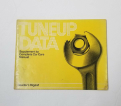 Reader&#39;s Digest Tuneup Data Supplement to Complete Car Care Manual 1981 - £3.15 GBP