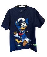 Disneyland Hanes Graphic Double Side Print Tee Shirt Size Medium Donald ... - $33.83 CAD