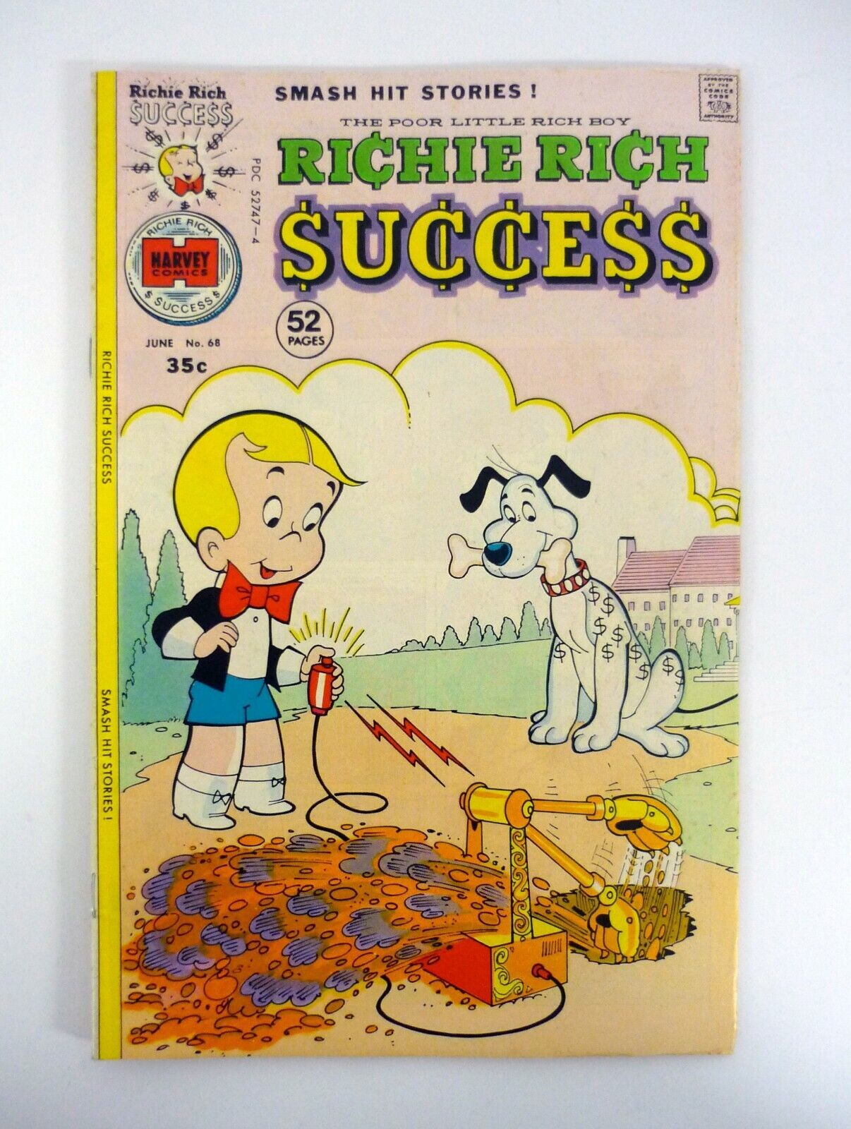 Richie Rich Success Stories #68 Harvey Comics Smash Hit VF/NM 1976 - $14.84