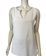 White House Black Market White Essential Ball Can Tank Size L, NWT - $18.99