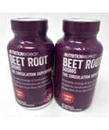 NutritionWorks ® Beet Root Circulation Superfood 90 Capsules 500mg Lot Of 2 - €25,99 EUR