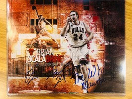 Hand Signed Brian Scalabrine basketball 8x10 photo Bulls THE WHITE MAMBA - £31.74 GBP