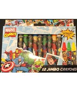 MARVEL Comic Heroes Jumbo Crayons Bonus Pack 15 Crayons Super Hero - £5.68 GBP