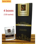 4 x 30 sachets Nugano Black Coffee Low Acidity with Certified Ganoderma ... - £69.69 GBP