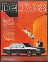 1985 Delta 88 Vintage Print Ad Oldsmobile GM Cars Automobile Sedan - £11.41 GBP