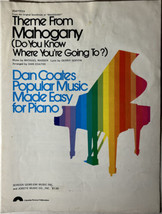 Theme From Mahogany (Do You Know Where You’re Going To?) - 1973 Sheet Music - £11.10 GBP