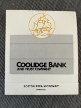Coolidge Bank and Trust Boston MA Micro Map 1985 - $12.50
