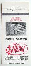 Anchor Room - West Virginia Restaurant 30 Strike Matchbook Cover Follensbee WV - £1.37 GBP