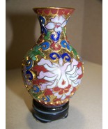 Vintage Cloisonne Vase 2 7/8&quot; tall w/ base - €19,61 EUR