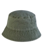 Vintage Cotton Bucket Hat, Heavy Washed, Unisex, Two Sizes S/M and L/XL - $264.33 MXN